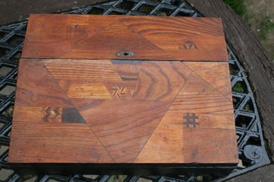 Antique Writing Slope Letter Rack Double Opening Portable Desk