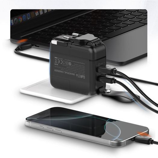 Ldnio 65w Gan 2 Port Travel Charger