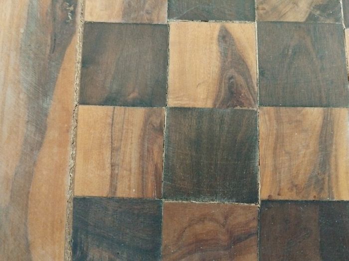 Handmade hardwood chessboard (needs some TLC) FREEPOST