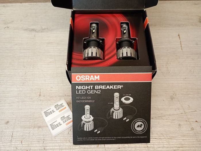 Osram H7 Night Breaker Gen 2 Headlights Bulbs