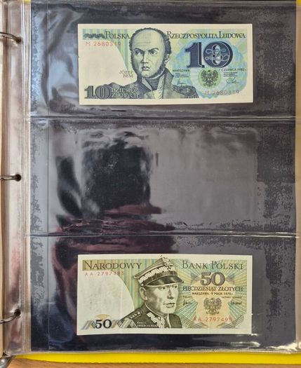 Old Polish banknotes from 1919 to 1994