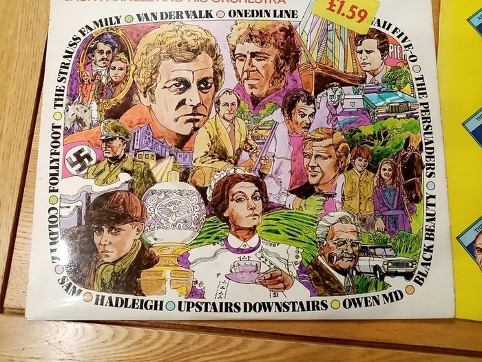 TV TIMES RECORD OF TOP TV THEMES. 1974, 75 Albums. Vinyl LP Record Compilation. 2 LPs. Jack Parnell and his Orchestra.