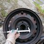 2 x steel rims 15", 4 stud, about 114mm ish from hole centre to the opposite home centre... Possibly fit a nissan etc Image 8