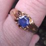 Gold Sapphire Ring Image 6