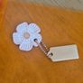 Coach Bag Charms/Tags /Rose Gold & Pink Flower/NEW Image 4