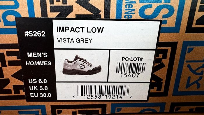 Pre-Adidas Five Ten Impact Low - Vista Grey - Size EU 38