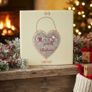 "Have Yourself A Merry Little Christmas" Santa Heart Plaque Image 2