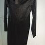 ladies black velvet midi dress new size 10 new look Image 3