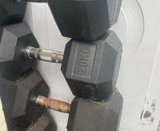 2 x 20kg Hex Dumbbells