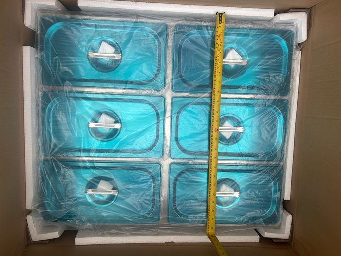NEW 6 Pan Commercial Food Warmer Electric Steam Table 1200W Professional Countertop for Restaurant 220v