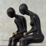 Male & Female - Bronze With Gold Accents Image 8