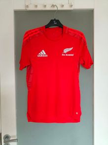 adidas All Blacks Performance Tee - New Zealand Rugby Training Top - Mens