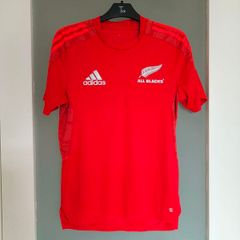 adidas All Blacks Performance Tee - New Zealand Rugby Training Top - Mens