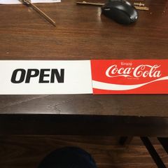 Coca Cola Open And Close Store Sign