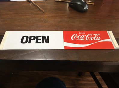 Coca Cola Open And Close Store Sign