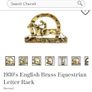 Vintage brass equestrian letter holder Image 6