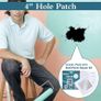 4'' By 4'' Wall Repair Patch, 5 Pcs Plasterboard Patch, Plaster Repair Kit, Safe Mend Plaster, Safe mend Drywall Adhesive, Filler For Walls Ceiling Hole, Self Adhesive Aluminum Mesh Wall Repair Image 3