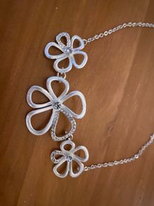Floral Silver Necklace