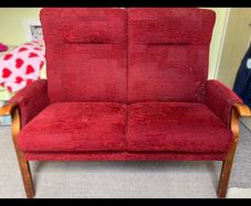 Traditional two-seater sofa