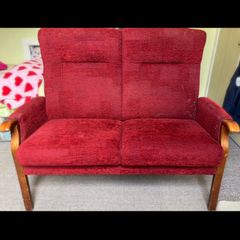 Traditional two-seater sofa