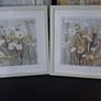 Set of floral pictures in frames Image 3