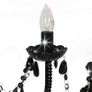 Chandelier with Beads Black 12 x E14 Bulbs Image 3