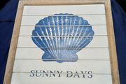 Timber Framed Seashell Painting