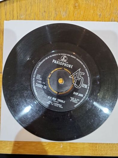 Doc Carroll You Never Know What Youre Missing Old Man Trouble 7 inch Vinyl Single