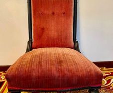Victorian ebonised Aesthetic period nursing chair