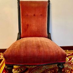 Victorian ebonised Aesthetic period nursing chair