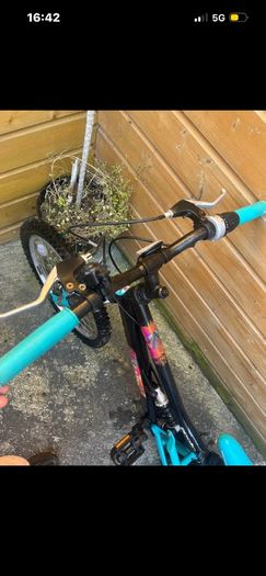 turquoise bike