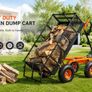 Garden Dump Cart Heavy-duty Metal Yard Carts and Wagons 400 lbs Loading Image 8