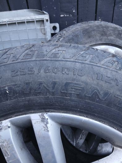 Tyres with wheels 255/60 R18