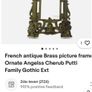 French antique Brass picture frame Image 2
