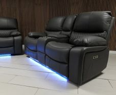 Rita plus electric Recliner Sofa Dark grey