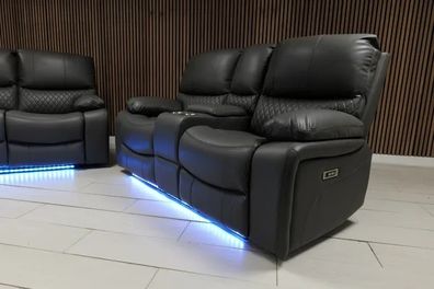Rita plus electric Recliner Sofa Dark grey