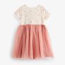 Pink Bunny Short Sleeve Party Tutu Dress 6-7 years Image 4