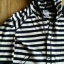 Navy white cardigan Image 2