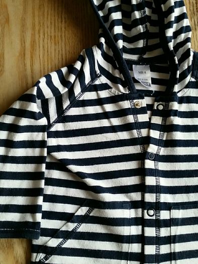 Navy white cardigan