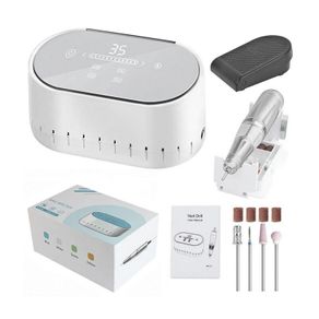 Professional 35000RPM 60W Electric Nail Drill Machine SILVER