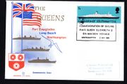 1969 Great Britain Cover Commemorating Sailing of RMS Queen Elizabeth 2 on Maidan Voyage on Illustrated Cover