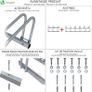 FREE P&P 3 Bike Stand Floor or Wall mounted bike rack for garage Bicycle Parking rack Cycle Storage Locking Stand Image 2