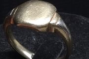 Antique 9ct Gold Birmingham Hallmarked Signet Ring Size 58.5