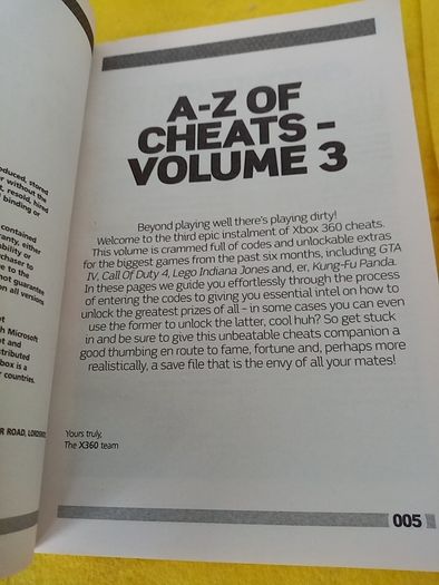 A to Z of cheats volume 3  Xbox 360 Games Original