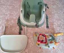 Mamas and papas bug 3-in-1 floor and booster seat and activity tray