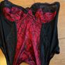 panache Sienna red and black basque set Image 2