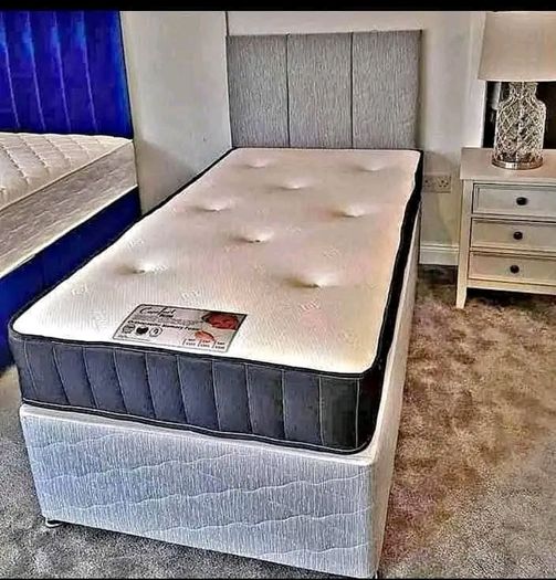 New Stylish single ,Double 4ft, 4ft6, King 5ft And 6ft Superking Sizes Divan Beds Instock. Drawers And Optional Tufted Mattresses Available. Free Delivery