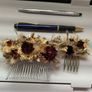 Hair clips  - dry flowers Image 2