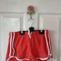 Salmon/coral cotton shorts