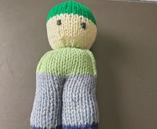 hand knitted toy
